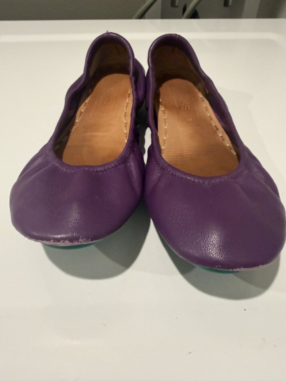 Tieks by Gavrieli Lilac Leather Ballet Flat 8